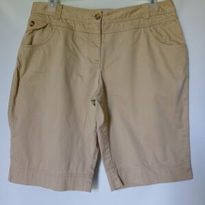 Madison Womens  Bermuda Shorts Size 12 Color Tan